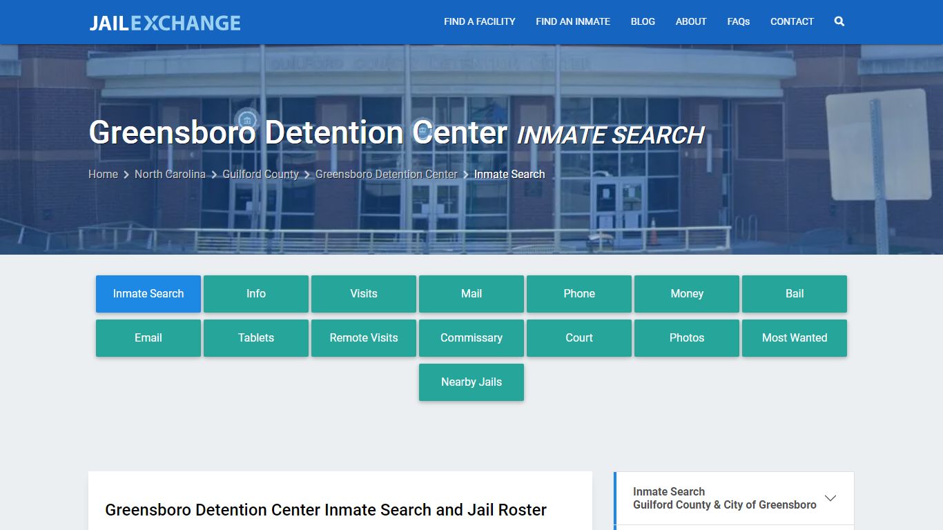 Greensboro Detention Center Inmate Search - Jail Exchange